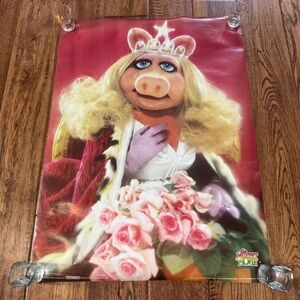 🐽Vintage Muppets Movie Poster Featuring Miss Piggy Scandecor #3605🐽
